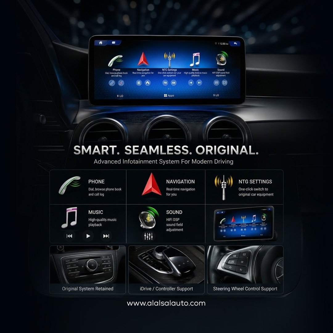Mercedes-Benz 12.3 Inch Android Screen | OEM-Style Infotainment Upgrade | AASCA